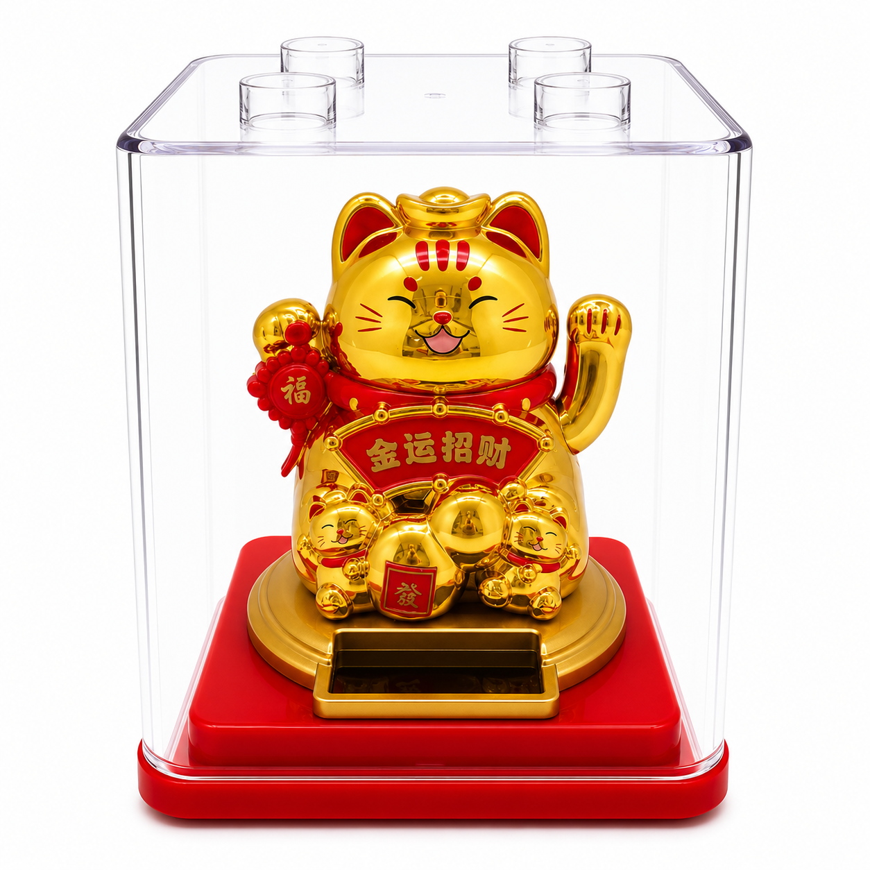 Lucky Riches Cat Solar Ornament