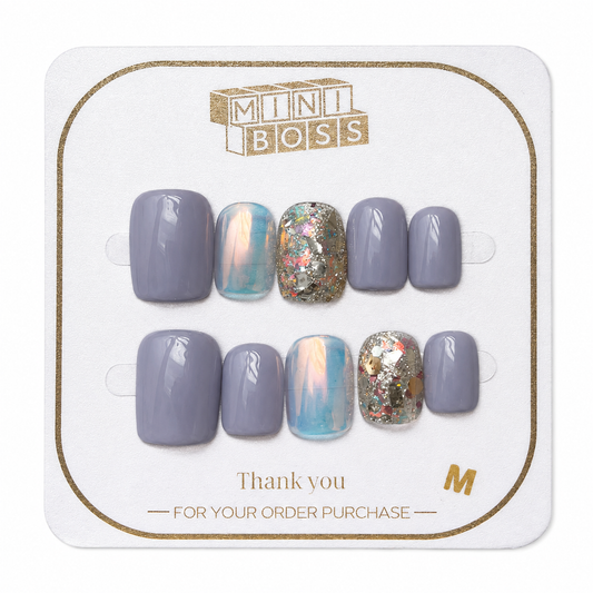 Lavender Aurora Press-On Nails