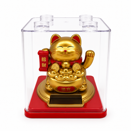 Lucky Treasure Cat Solar Ornament